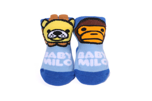 Picture No.1 of BAPE BABY MILO FRIENDS BABY SOCKS 2L30-567-005