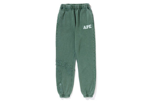 Picture No.1 of BAPE VINTAGE WASHED COLLEGE PATCH SWEATPANTS 1K70-652-002