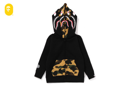 Picture No.1 of BAPE 1ST CAMO SHARK ZIP DOUBLE HOODIE 1L30-315-013