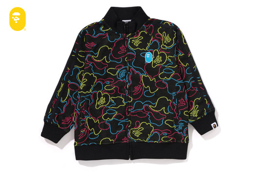 Picture No.1 of BAPE NEON CAMO JACQUARD TRACK JACKET 1L30-315-014