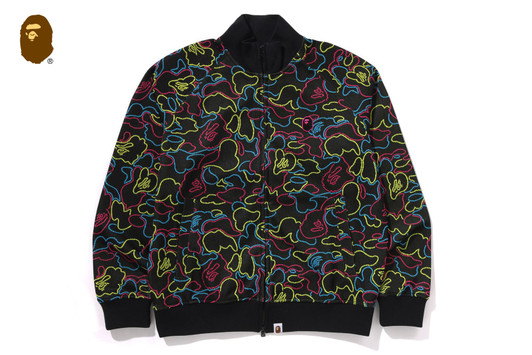 Picture No.1 of BAPE NEON CAMO JACQUARD TRACK JACKET 1L30-115-010