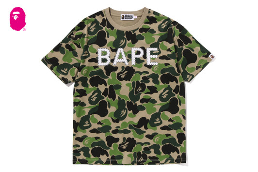 Picture No.1 of BAPE ABC CAMO CRYSTAL STONE OVERSIZED TEE 1L30-209-003
