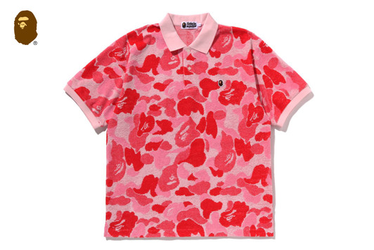 Picture No.1 of BAPE ABC CAMO PILE JACQUARD RELAXED FIT POLO SHIRT 1L30-112-002