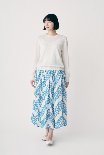 Picture No.1 of minä perhonen Liscia Long Sleeve Knit Pullover 2025 s/s ADS8985