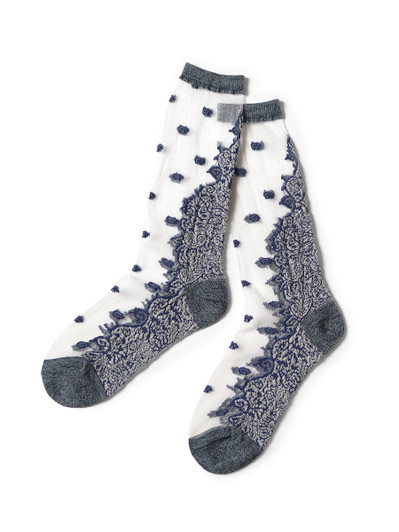 Picture No.1 of KAPITAL 144 Flemish Lace See-through Socks EK-1763XS