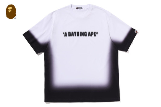 Picture No.1 of BAPE SPRAY PRINT BATHING APE LOGO RELAXED FIT TEE 1L30-109-347