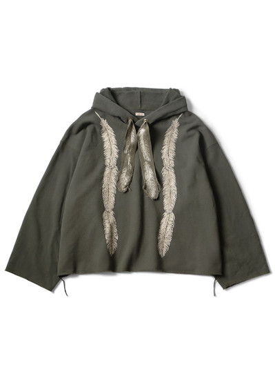 Picture No.1 of KAPITAL Fleece Feather Cord Catfish Hood Sweatshirt (Feather pt) K2403LC031EK-1737LC