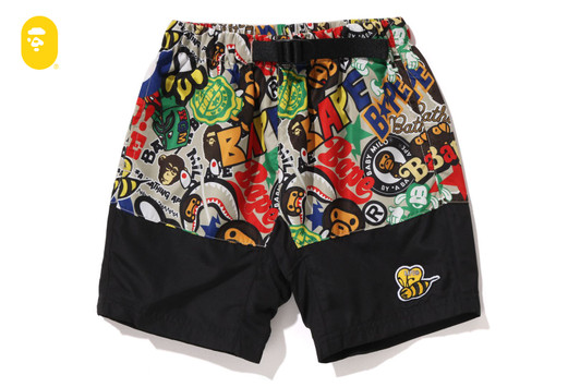 Picture No.1 of BAPE BAPE MILO ASSORTED CLIMBING SHORTS 2L80-353-005