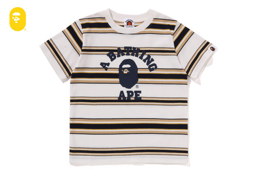 Picture No.1 of BAPE COLLEGE STRIPE TEE 1L30-309-003