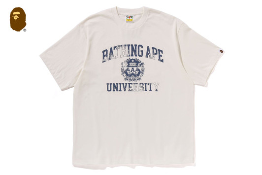 Picture No.1 of BAPE SPRAY PRINT COLLEGE LOGO RELAXED FIT TEE 1L80-110-332