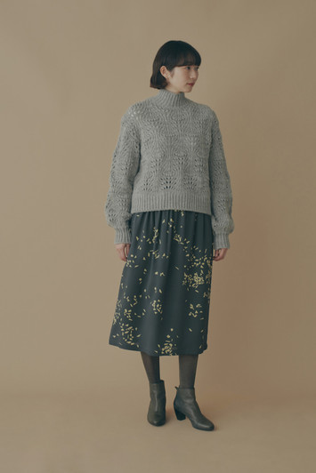 Picture No.1 of minä perhonen star snow Gathered Skirt 2025-26 a/w ADA5424