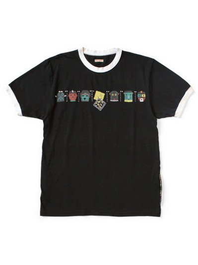 KAPITAL 希少　ラグ　　マンイズザメイズ KAPITAL Multi-Stripe Jersey Huge T-Shirt in Green | SVD USA