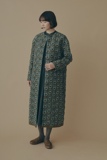 ラクユウ mina perhonen Velvet Jacket ラクユウ様専用 mina perhonen Velvet Jacket - メルカリ