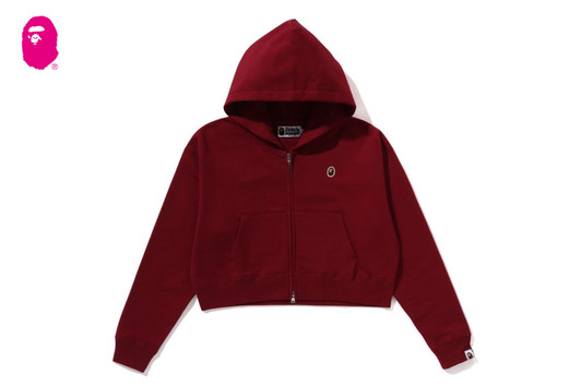 Picture No.1 of BAPE PIGMENT DYED ONE POINT CROPPED ZIP HOODIE 1L80-215-004