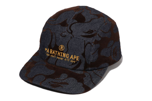 Picture No.1 of BAPE CAMO FLOCKED DENIM JET CAP 1L80-180-014