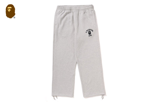 Picture No.1 of BAPE COLLEGE OVERSIZED FIT WIDE LEG SWEAT PANTS 1L80-152-322