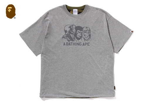 Picture No.1 of BAPE A BATHING APE DOUBLE FACE TEE BAPE LEGACY 1L70-109-001