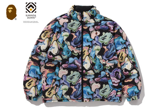 Picture No.1 of BAPE ART CAMO REVERSIBLE DOWN JACKET 1L80-144-007