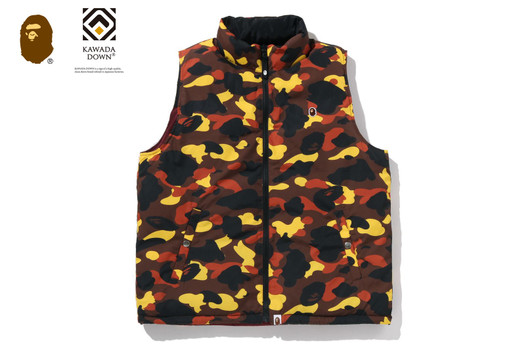 Picture No.1 of BAPE 1ST CAMO REVERSIBLE DOWN VEST 1L80-144-006