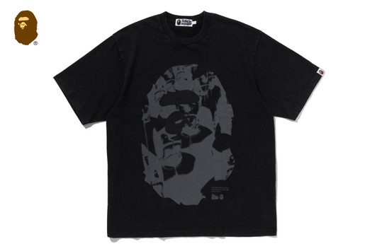 Picture No.1 of BAPE APE HEAD HEAVY WASHED RELAXED FIT TEE 1L80-109-308