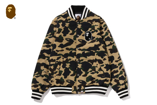 Picture No.1 of BAPE 1ST CAMO VARSITY JACKET 1L70-141-005