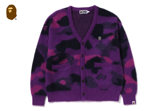 Picture No.1 of BAPE COLOR CAMO MOHAIR KNIT CARDIGAN 1L80-120-302