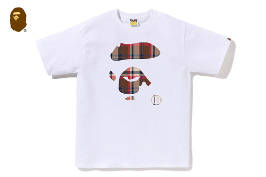 Picture No.1 of BAPE BAPE CHECK APE FACE TEE 1L80-110-023