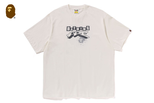 Picture No.1 of BAPE GRAFFITI BAPE LOGO RELAXED FIT TEE #1 1L80-110-341