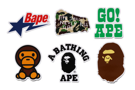 Picture No.1 of BAPE BAPE STICKER SET 1M30-182-016
