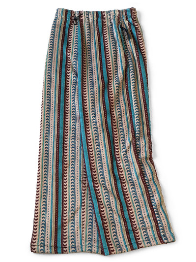 Picture No.1 of KAPITAL Columbia-stripe Fleece Easy Straight Pants K2511LP190