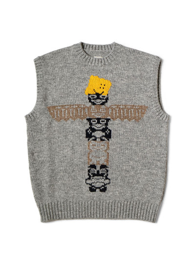 Picture No.1 of KAPITAL 5G Wool Peckish Totem Pole Vest K2510KN090
