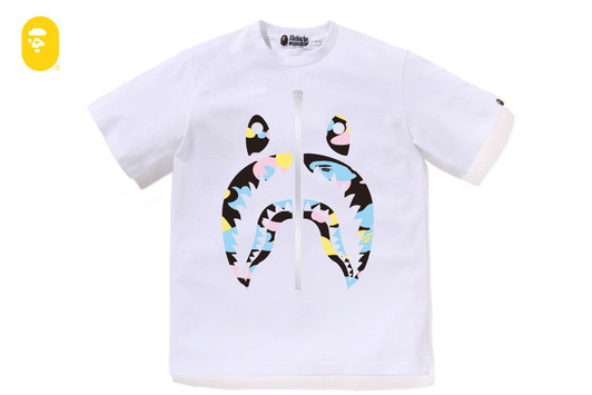 Picture No.1 of BAPE NEW MULTI CAMO SHARK TEE 1M30-610-053