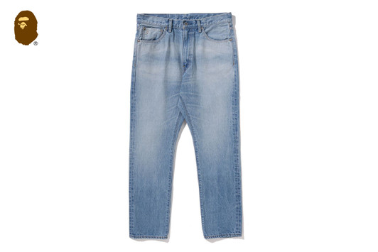 Picture No.1 of BAPE APE HEAD DENIM PANTS 1M30-150-030