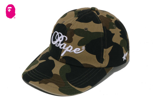 Picture No.1 of BAPE 1ST CAMO BAPE PANEL CAP 1M30-280-302