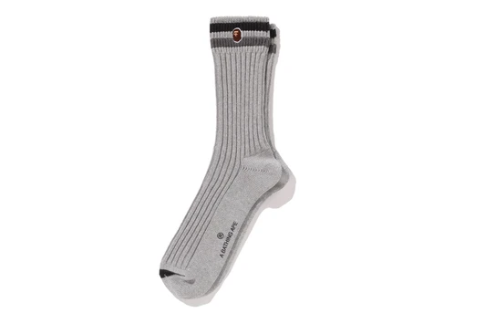 Picture No.1 of BAPE CHUNKY RIBBED CREW SOCKS 1M30-184-005