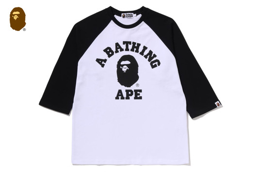 Picture No.1 of BAPE COLLEGE RAGLAN REGULAR FIT LS TEE 1M30-111-309