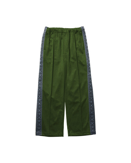 Picture No.1 of Evisen Skateboards DELUXE x EVISEN BOTANIC TRACKSUIT PANTS - KHAKI 10198101819706