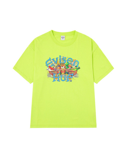Picture No.1 of Evisen Skateboards HUF x EVISEN DRAGON S/S TEE - GREEN 9976890753338