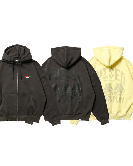 Picture No.1 of Evisen Skateboards SUSHI ZIP HOODIE 10033406869818