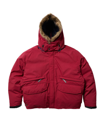 Picture No.1 of Evisen Skateboards 3-WAY N3B EVI DOWN JACKET - RED 10074979303738