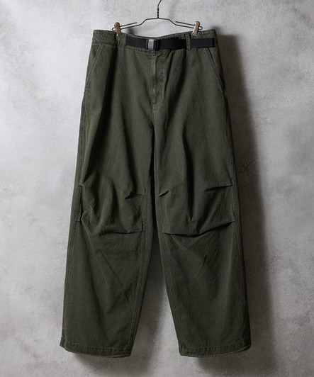 Picture No.1 of NUMBER (N)INE VINTAGE STONE WASH BELTED WIDE PANTS / Vintage Wash Buckle Belted Wide Pants F25NP001