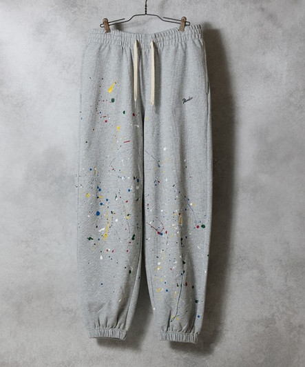 Picture No.1 of NUMBER (N)INE HAND PAINTED FIRM COTTON EASY SWEATPANTS / Hand Painted Firm Cotton Easy Sweatpants F25GNC007P