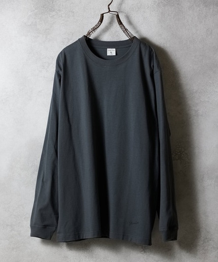 Picture No.1 of NUMBER (N)INE BASIC HEM PRINTED L/S T-SHIRT / Basic One-point Logo Print Long-sleeved T-shirt F25GNC001