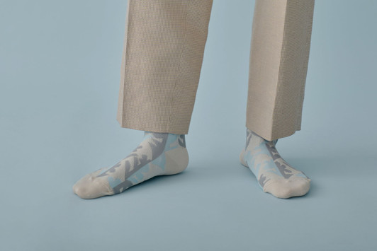 Picture No.1 of minä perhonen Twin flower socks 2024 s/s ACS7414