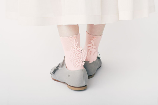 Picture No.1 of minä perhonen Forest Parade Socks 2025 S/S ADS7619