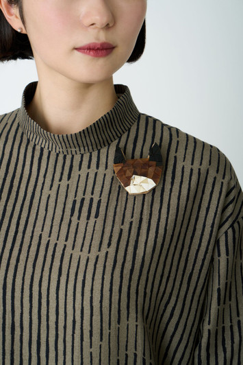 Picture No.1 of minä perhonen anone-anone Brooch -Buffalo Type- ADA7773S