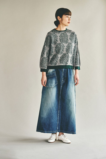 Picture No.1 of minä perhonen always Denim skirt 2019 s/s DN5091E