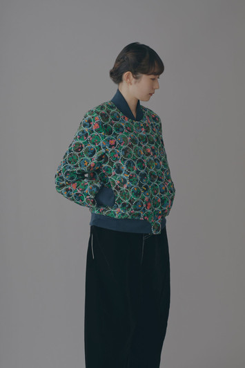Picture No.1 of minä perhonen flower bed × tambourine Blouson ACA2426