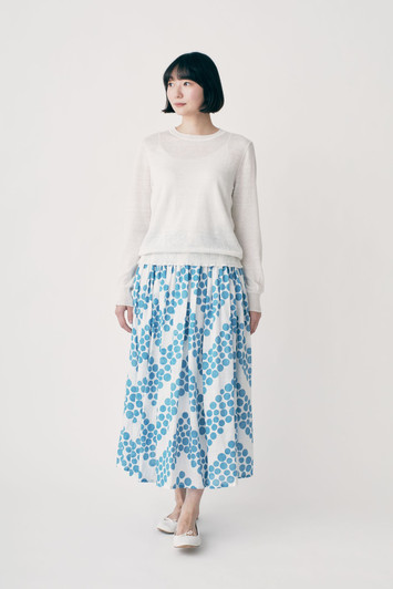 Picture No.1 of minä perhonen Liscia Long Sleeve Knit Pullover 2025 S/S ADS8985