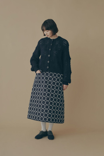 Picture No.1 of minä perhonen Bocciolo Knit Cardigan 2025-26 a/w ADA8037